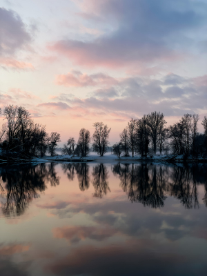 Sonnenuntergang im Winter