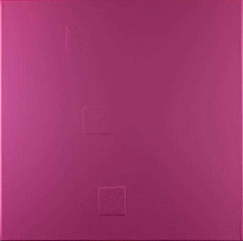 Damaged Square In Magenta