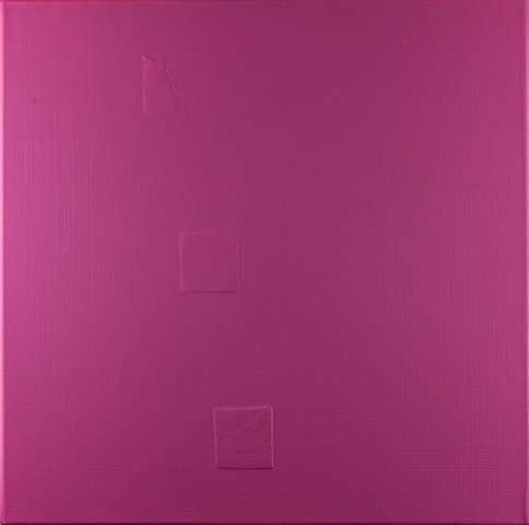 Damaged Square In Magenta