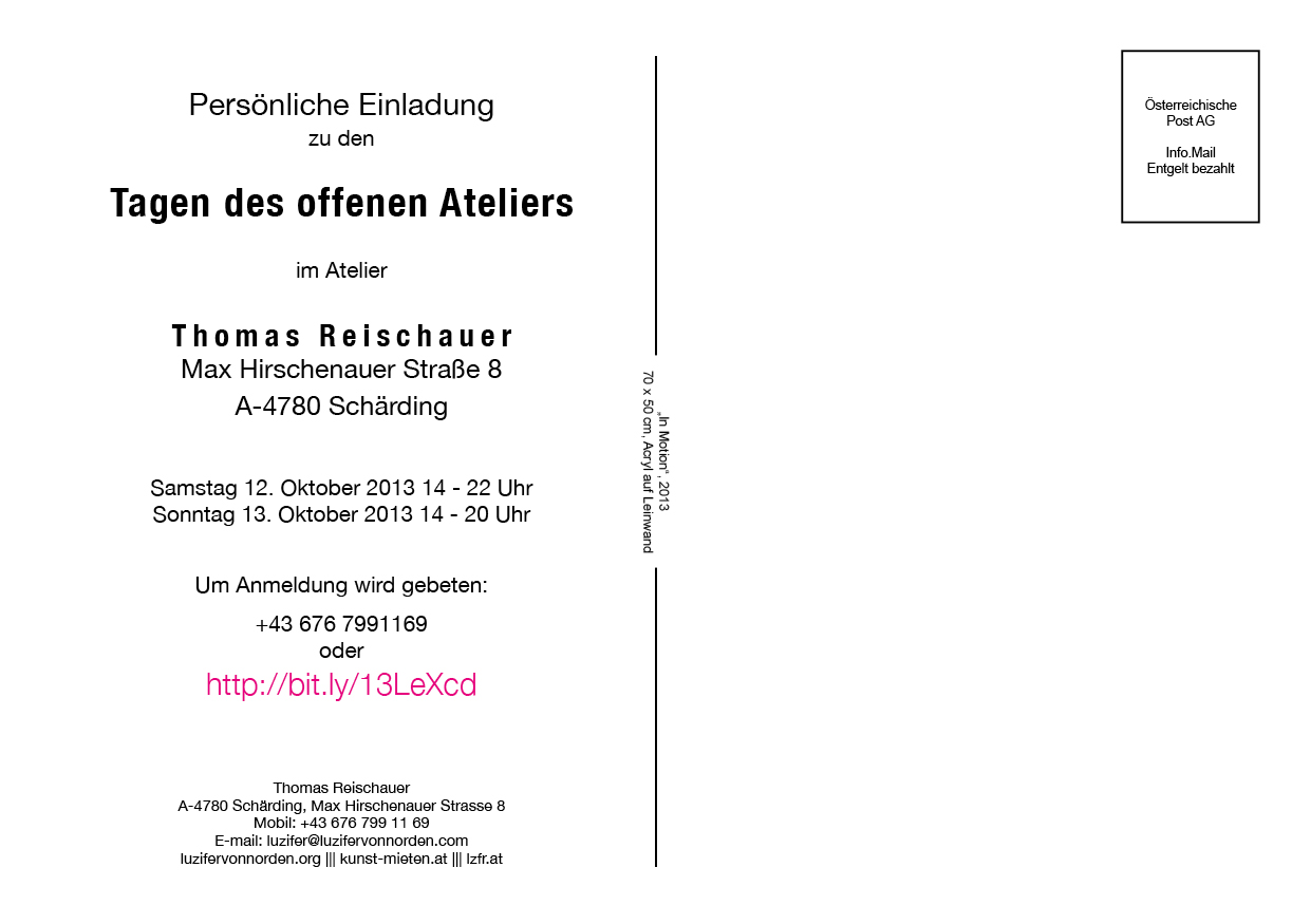 Einladung A5 quer Hinten